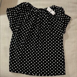 Ann Taylor XS Polka Dot Top